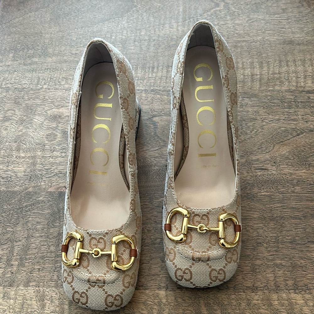 GUCCI MIDHEEL HORSEBIT PUMP - HEEL